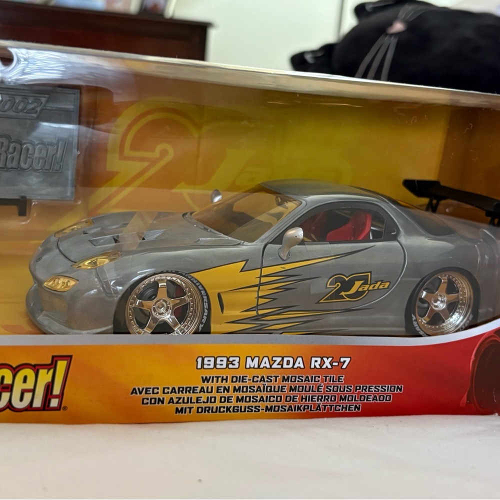 RX-7 Silver Die-Cast Toy Car